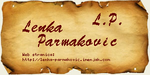 Lenka Parmaković vizit kartica